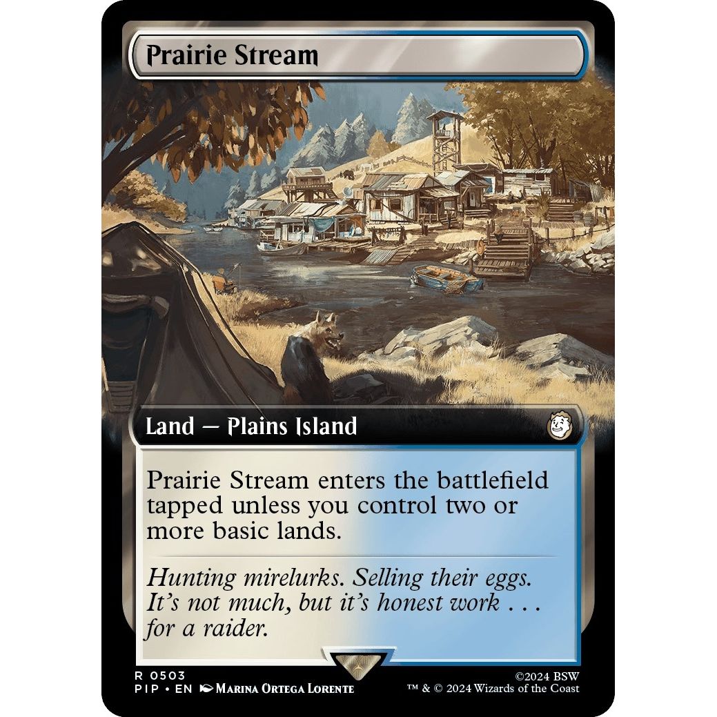 Image for Prairie Stream (Extended Art) (503) (PIP) - Magic: The Gathering