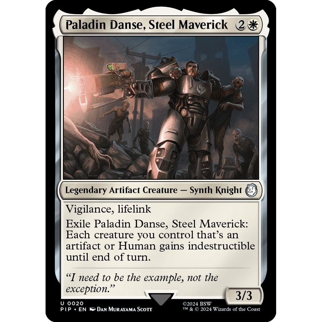 Image for Paladin Danse, Steel Maverick (20) (PIP) - Magic: The Gathering
