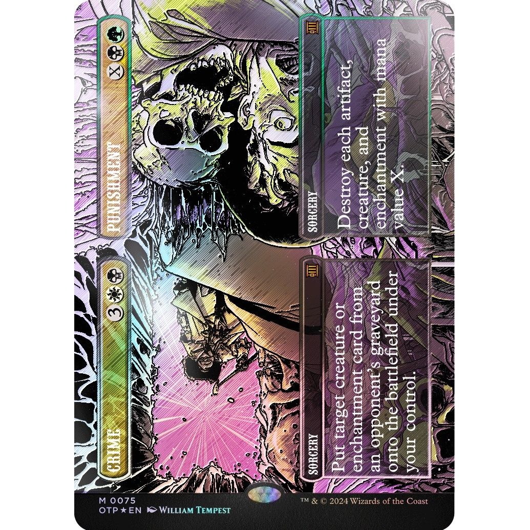 Image for Crime // Punishment (Textured Foil) (75) (OTP) - Magic: The Gathering