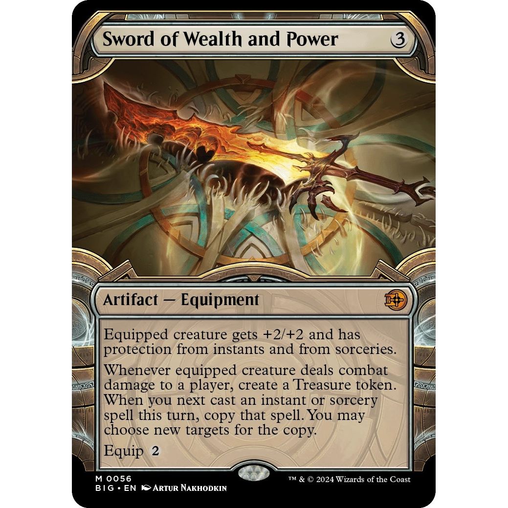 Image for Sword of Wealth and Power (Showcase) (56) (BIG) - Magic: The Gathering