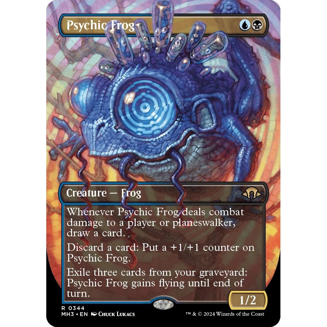 Image for Psychic Frog (Borderless) (344) (MH3) - Magic: The Gathering