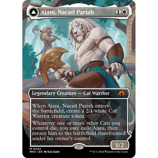 Image for Ajani, Nacatl Pariah (Borderless) (442) (MH3) - Magic: The Gathering