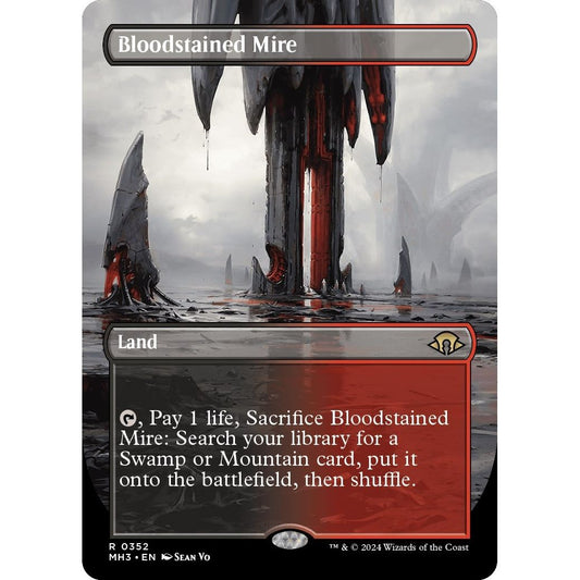 Image for Bloodstained Mire (Borderless) (352) (MH3) - Magic: The Gathering