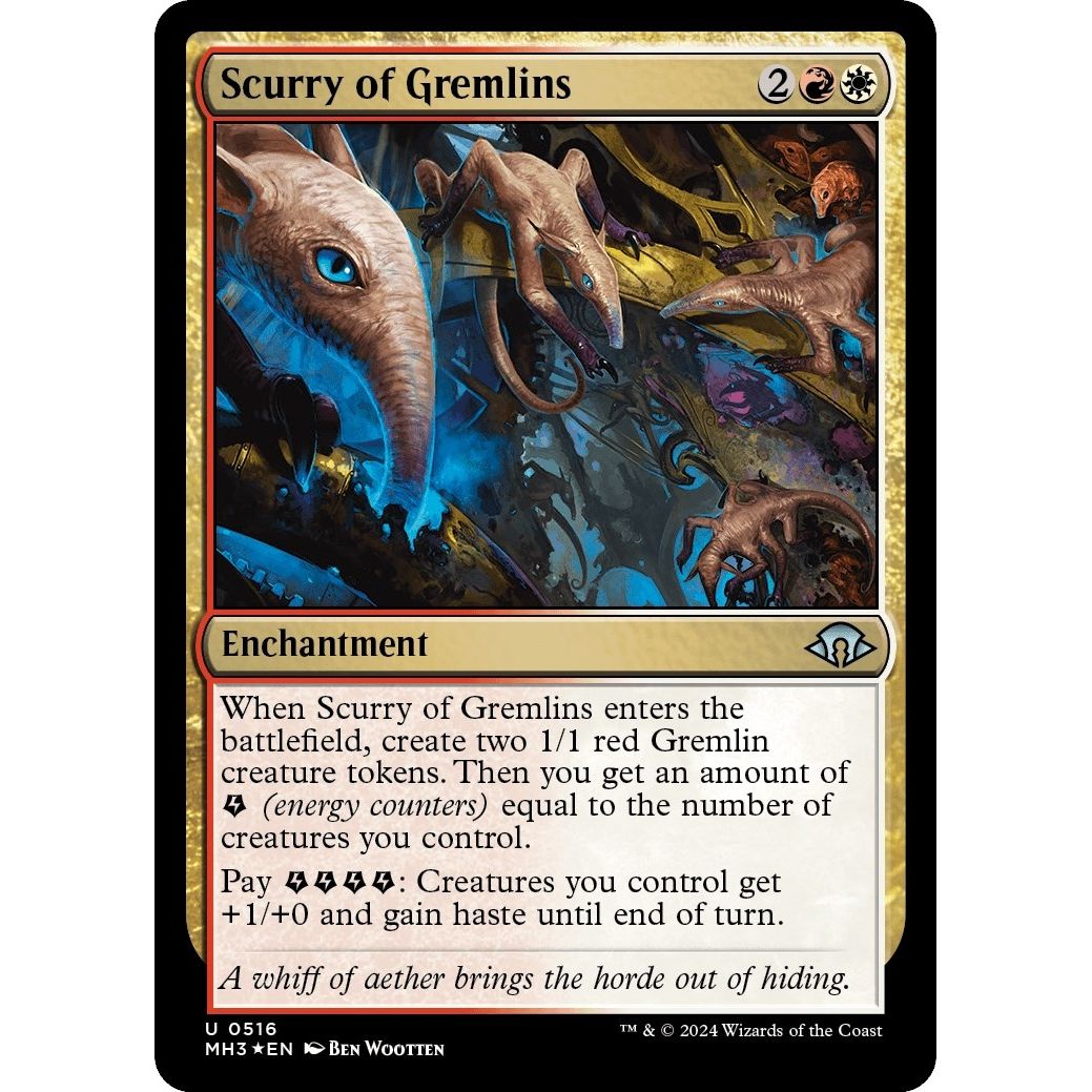 Image for Scurry of Gremlins (Ripple Foil) (516) (MH3) - Magic: The Gathering