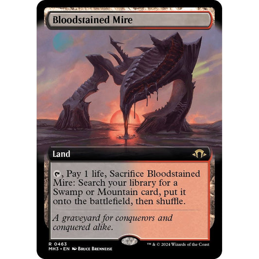 Image for Bloodstained Mire (Extended Art) (463) (MH3) - Magic: The Gathering