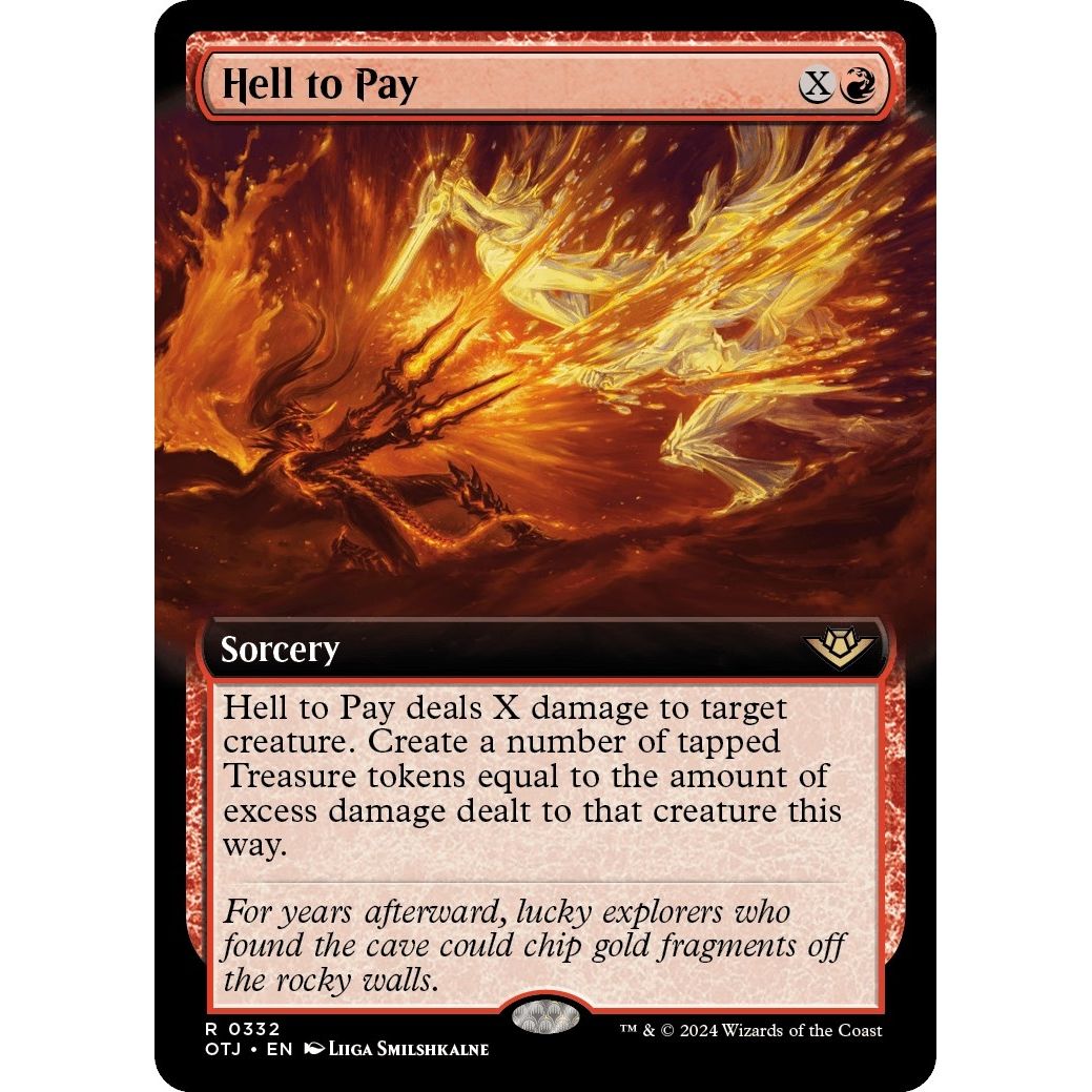 Image for Hell to Pay (Extended Art) (332) (OTJ) - Magic: The Gathering