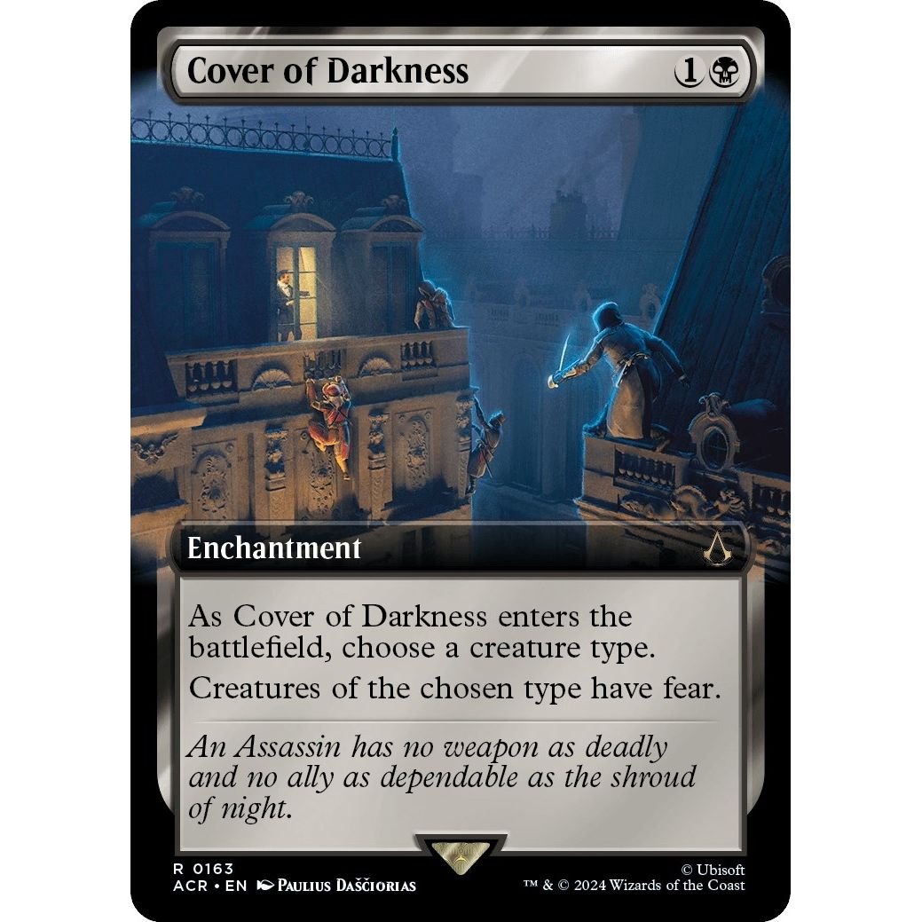 Image for Cover of Darkness (Extended Art) (163) (ACR) - Magic: The Gathering