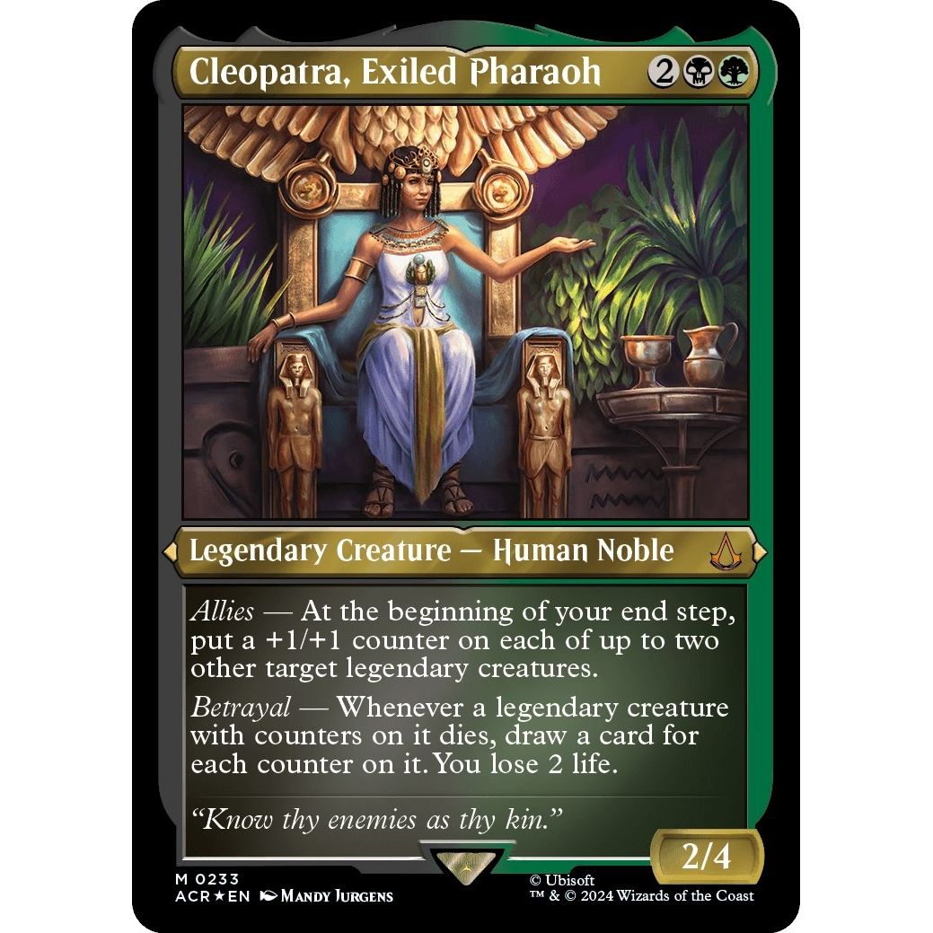 Image for Cleopatra, Exiled Pharaoh (Foil Etched) (233) (ACR) - Magic: The Gathering