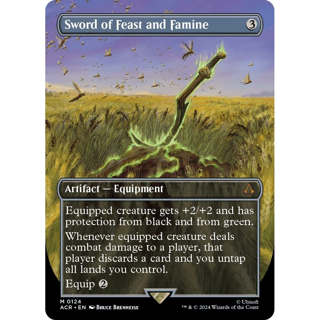 Image for Sword of Feast and Famine (Borderless) (124) (ACR) - Magic: The Gathering