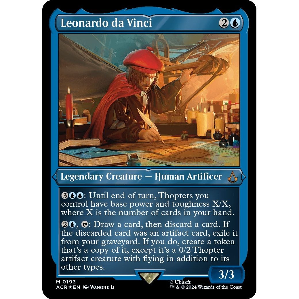 Image for Leonardo da Vinci (Foil Etched) (193) (ACR) - Magic: The Gathering