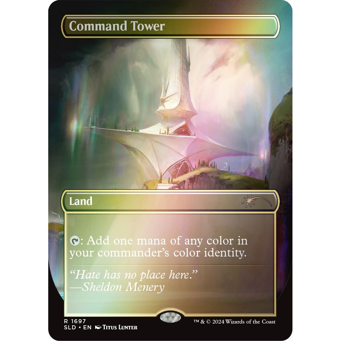 Image for Command Tower (1697) (Rainbow Foil) (1697) (SLD) - Magic: The Gathering