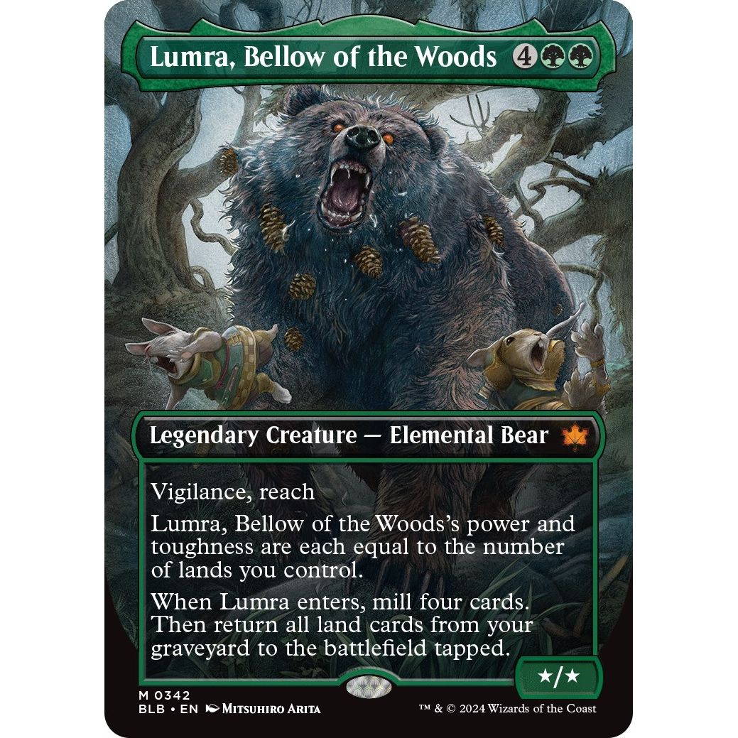 Image for Lumra, Bellow of the Woods (Borderless) (0342) (342) (BLB) - Magic: The Gathering
