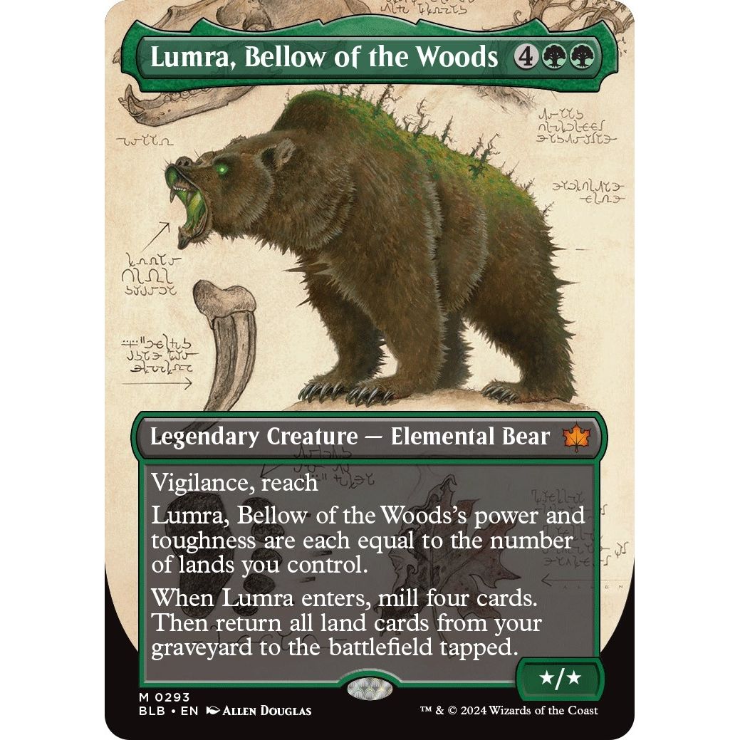 Image for Lumra, Bellow of the Woods (Borderless) (0293) (293) (BLB) - Magic: The Gathering