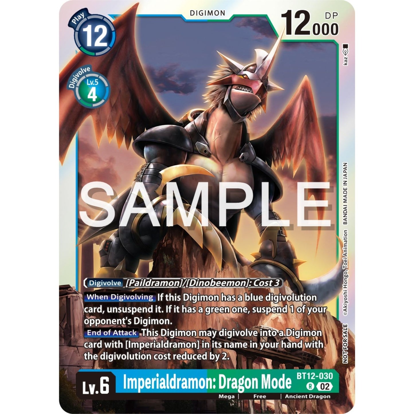 Image for Imperialdramon: Dragon Mode (Event Pack 6) (BT12-030 R) (BT12) - Digimon Card Game