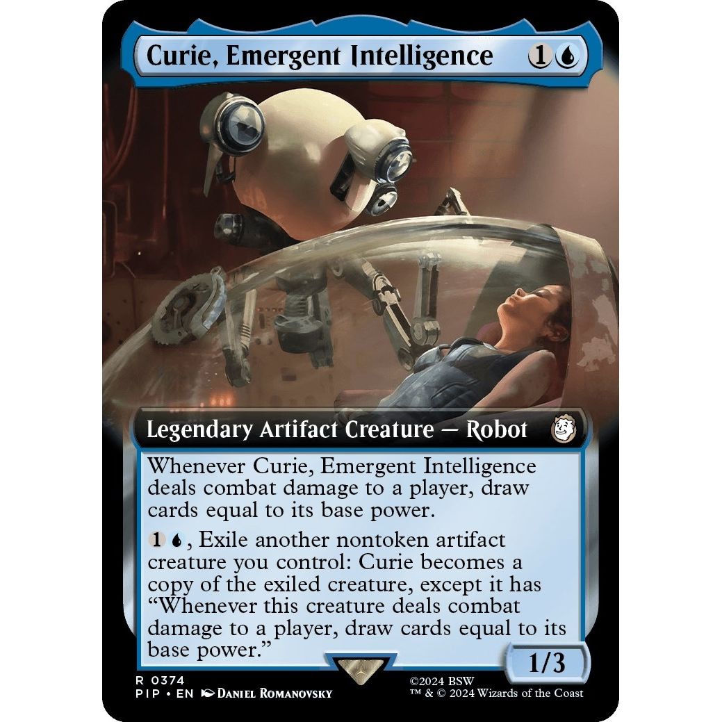 Image for Curie, Emergent Intelligence (Extended Art) (374) (PIP) - Magic: The Gathering
