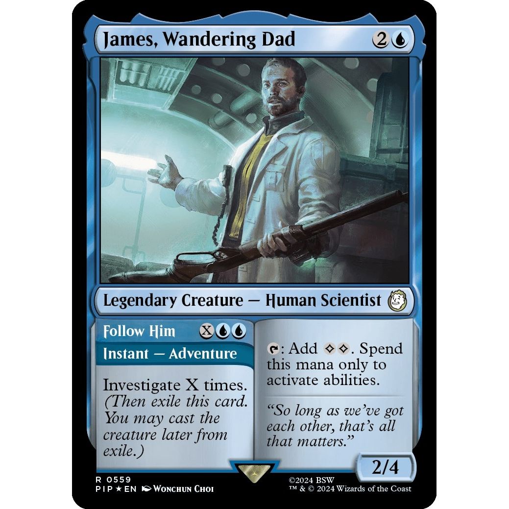 Image for James, Wandering Dad (Surge Foil) (559) (PIP) - Magic: The Gathering