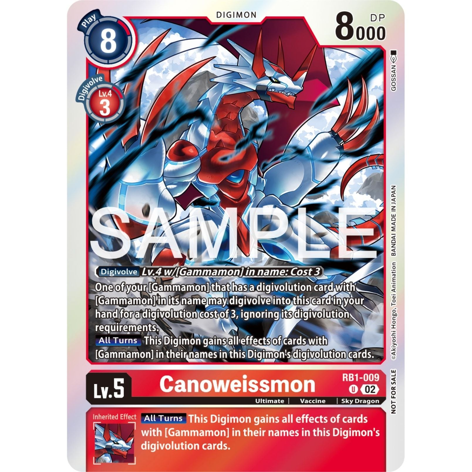 Image for Canoweissmon (Event Pack 6) (RB1-009 U) (RB-01) - Digimon Card Game