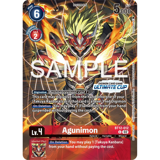Image for Agunimon (Ultimate Cup 2024) (BT12-012 U) (BT12) - Digimon Card Game