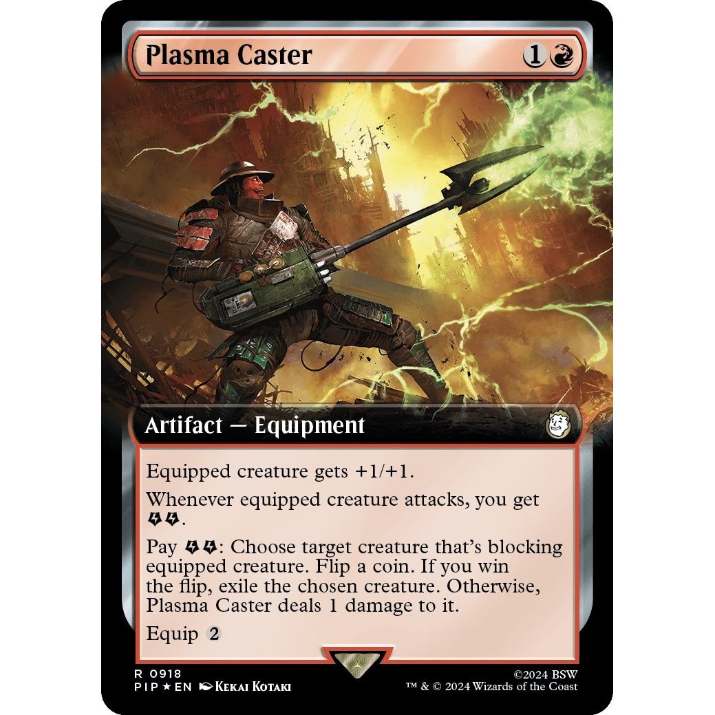 Image for Plasma Caster (Extended Art) (Surge Foil) (918) (PIP) - Magic: The Gathering