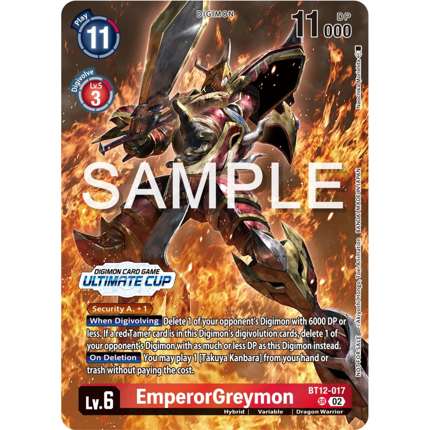 Image for EmperorGreymon (Ultimate Cup 2024) (BT12-017 SR) (BT12) - Digimon Card Game