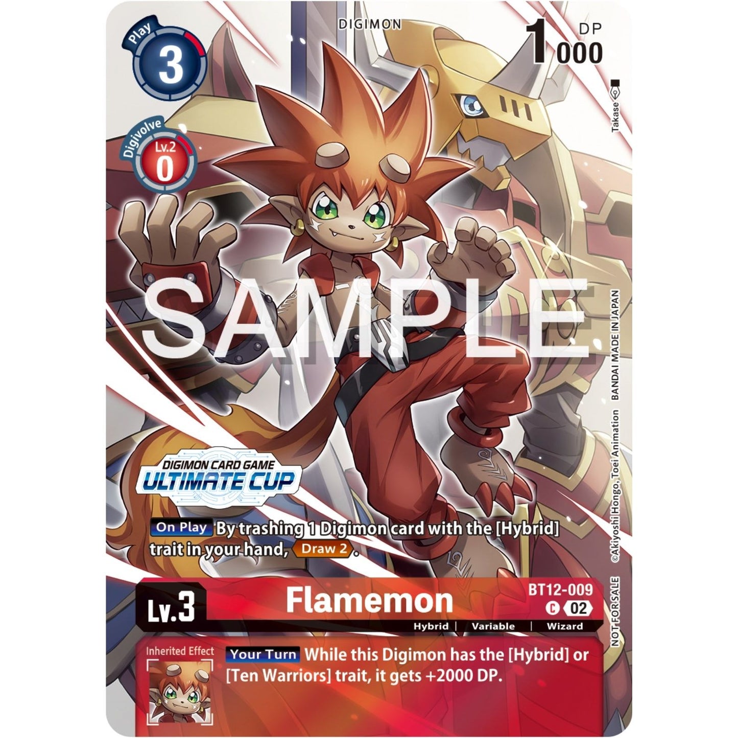 Image for Flamemon (Ultimate Cup 2024) (BT12-009 C) (BT12) - Digimon Card Game
