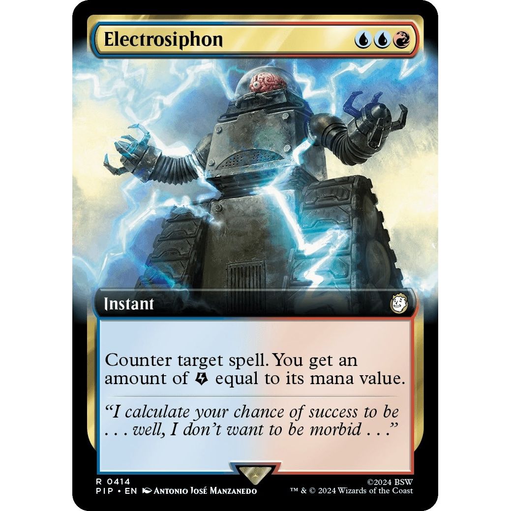 Image for Electrosiphon (Extended Art) (414) (PIP) - Magic: The Gathering