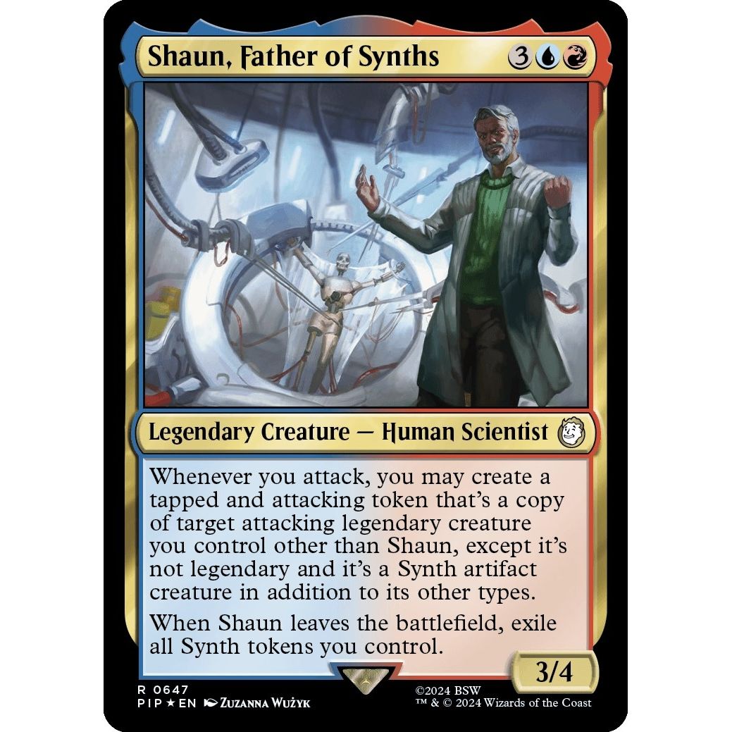 Image for Shaun, Father of Synths (Surge Foil) (647) (PIP) - Magic: The Gathering