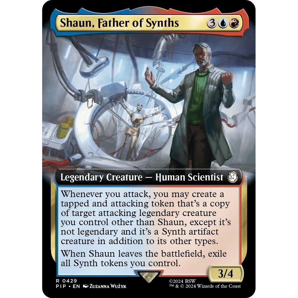 Image for Shaun, Father of Synths (Extended Art) (429) (PIP) - Magic: The Gathering