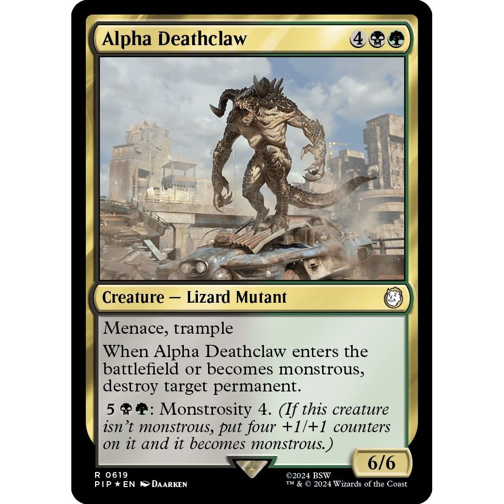 Image for Alpha Deathclaw (Surge Foil) (619) (PIP) - Magic: The Gathering