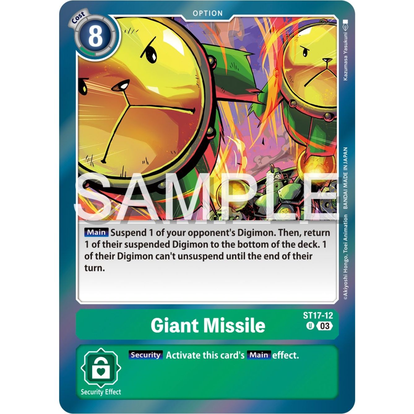 Image for Giant Missile (ST17-12 U) (ST-17) - Digimon Card Game