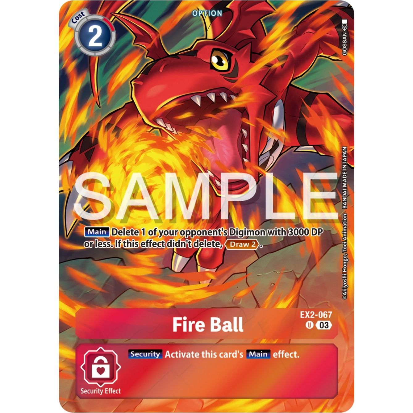 Image for Fire Ball (Bonus Pack) (EX2-067 U) (ST-17) - Digimon Card Game