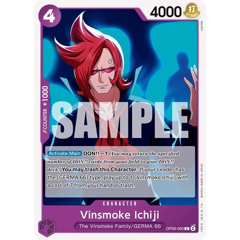 Image for Vinsmoke Ichiji (060) (OP06-060) (OP06) - One Piece Card Game