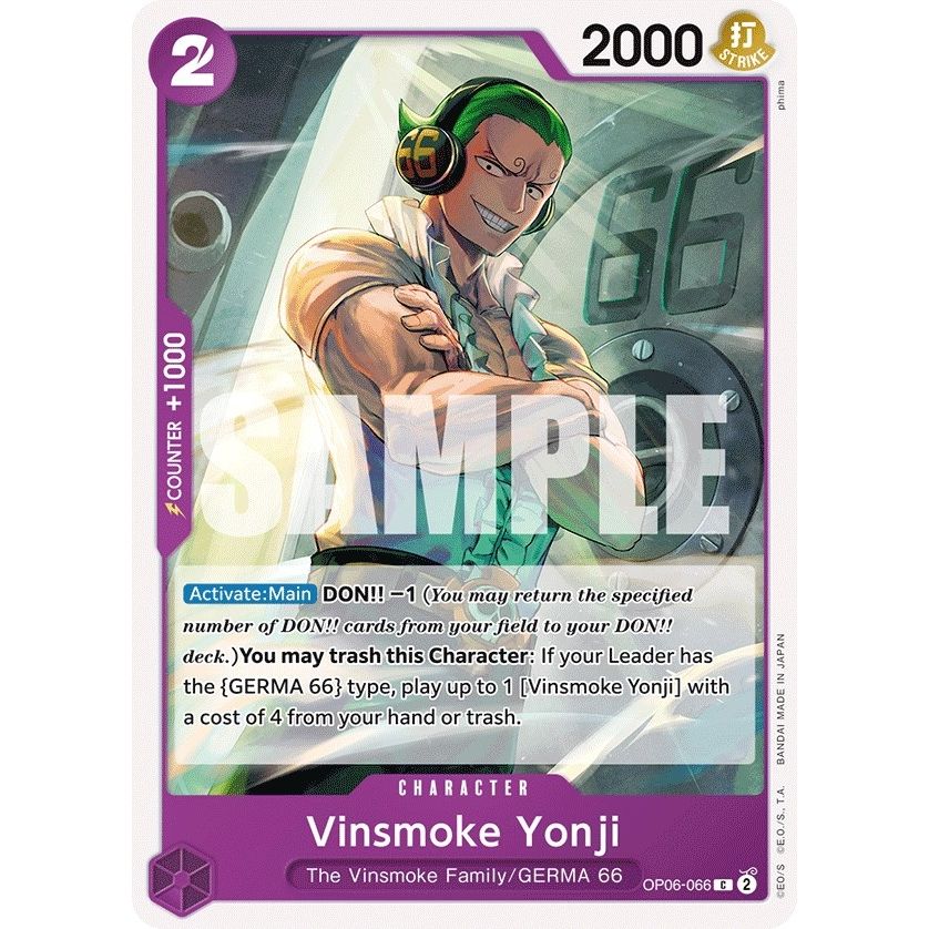 Image for Vinsmoke Yonji (066) (OP06-066) (OP06) - One Piece Card Game