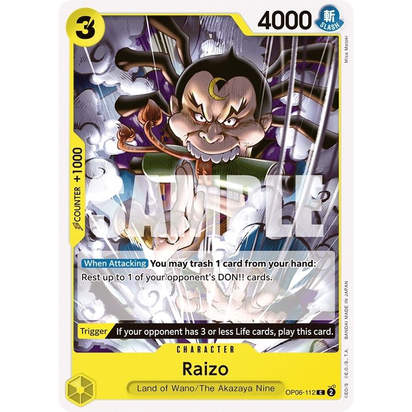 Image for Raizo (OP06-112) (OP06) - One Piece Card Game