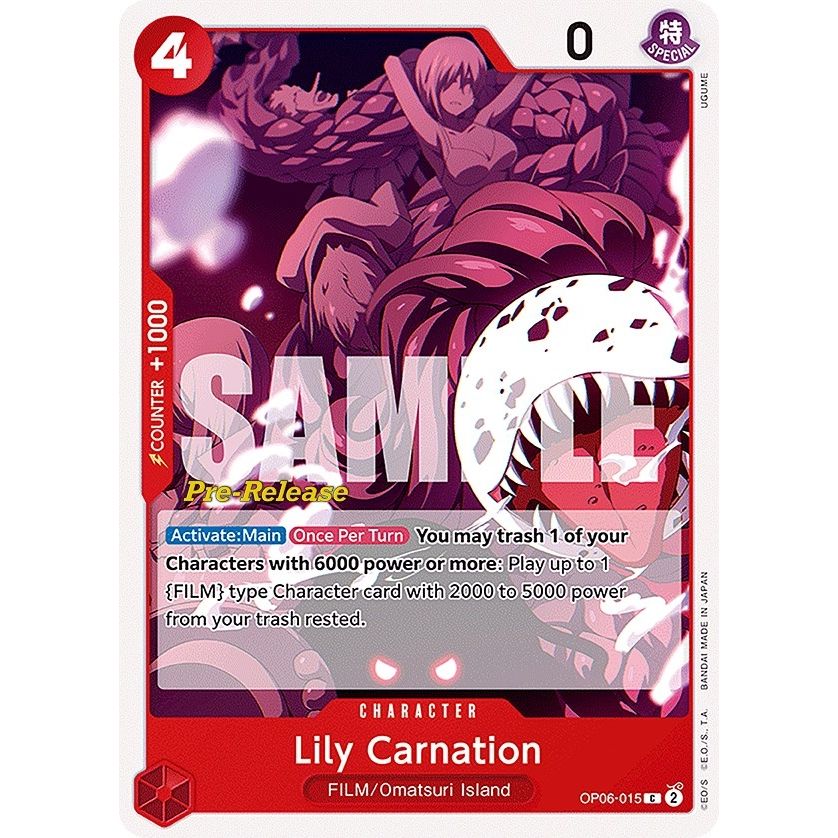 Image for Lily Carnation (OP06-015) (OP06 PRE) - One Piece Card Game