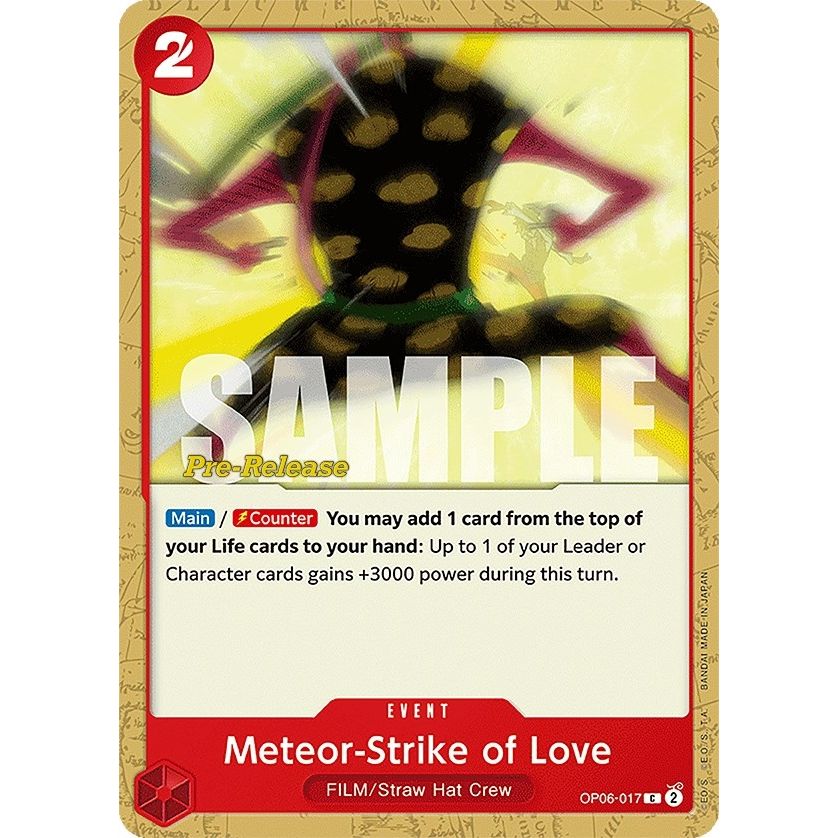 Image for Meteor-Strike of Love (OP06-017) (OP06 PRE) - One Piece Card Game