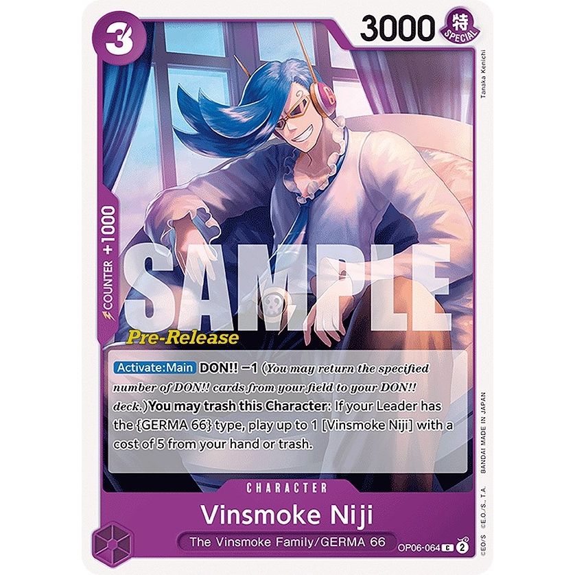 Image for Vinsmoke Niji (064) (OP06-064) (OP06 PRE) - One Piece Card Game