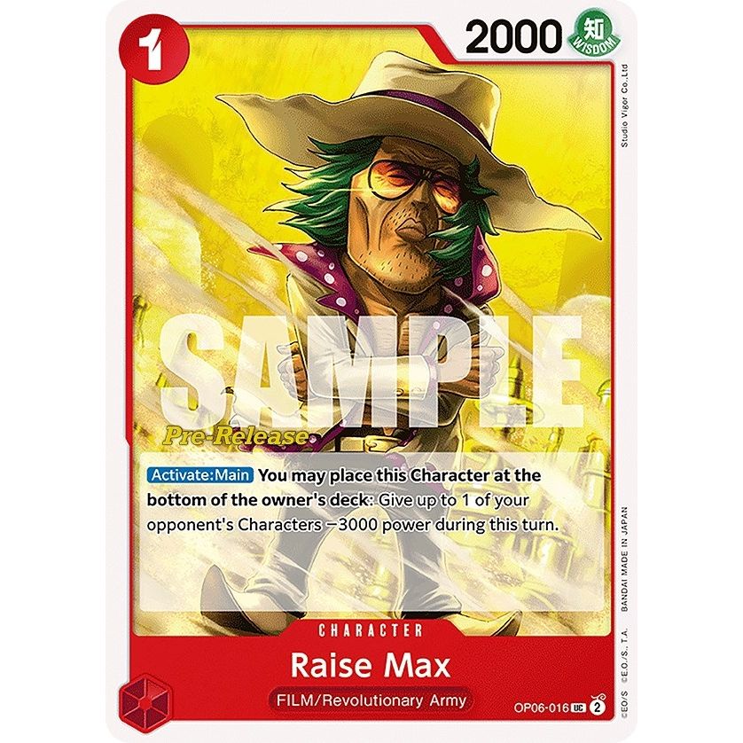 Image for Raise Max (OP06-016) (OP06 PRE) - One Piece Card Game