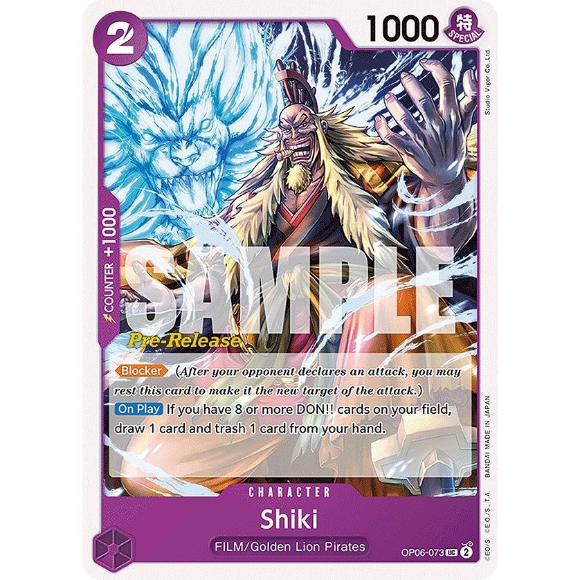 Image for Shiki (OP06-073) (OP06 PRE) - One Piece Card Game