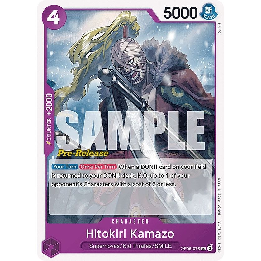 Image for Hitokiri Kamazo (OP06-076) (OP06 PRE) - One Piece Card Game