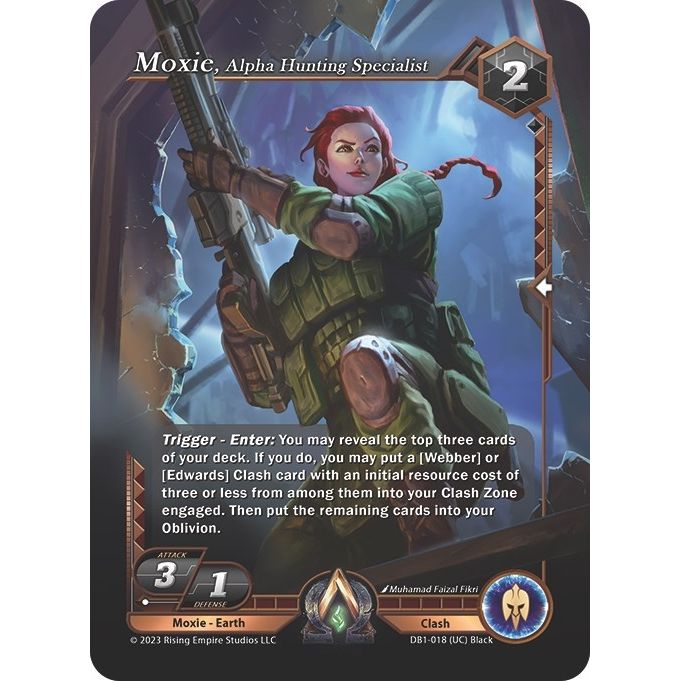 Image for Moxie, Alpha Hunting Specialist (DB1-018) (DB1) - Alpha Clash