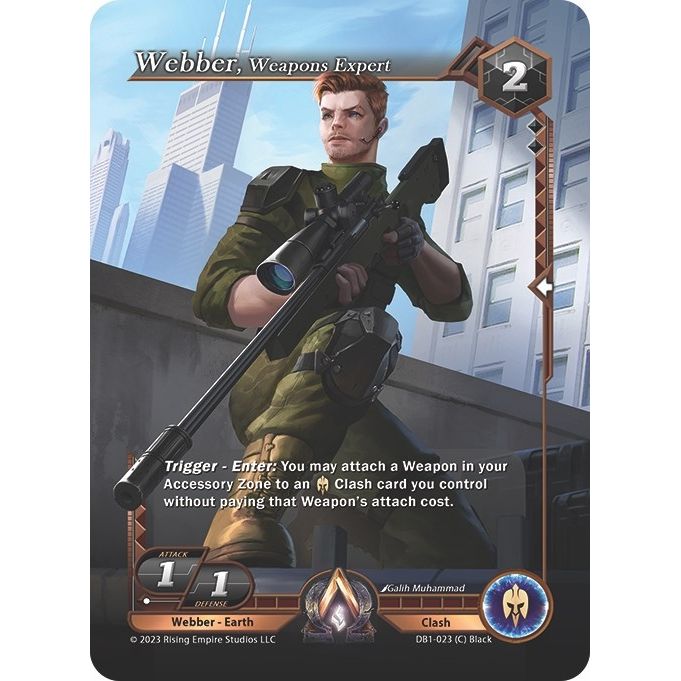 Image for Webber, Weapons Expert (DB1-023) (DB1) - Alpha Clash