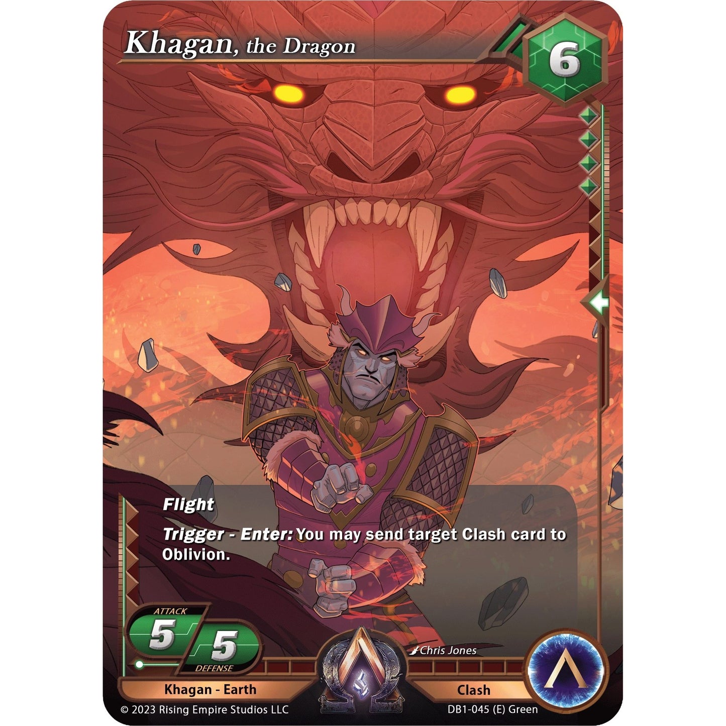 Image for Khagan, the Dragon (DB1-045) (DB1) - Alpha Clash