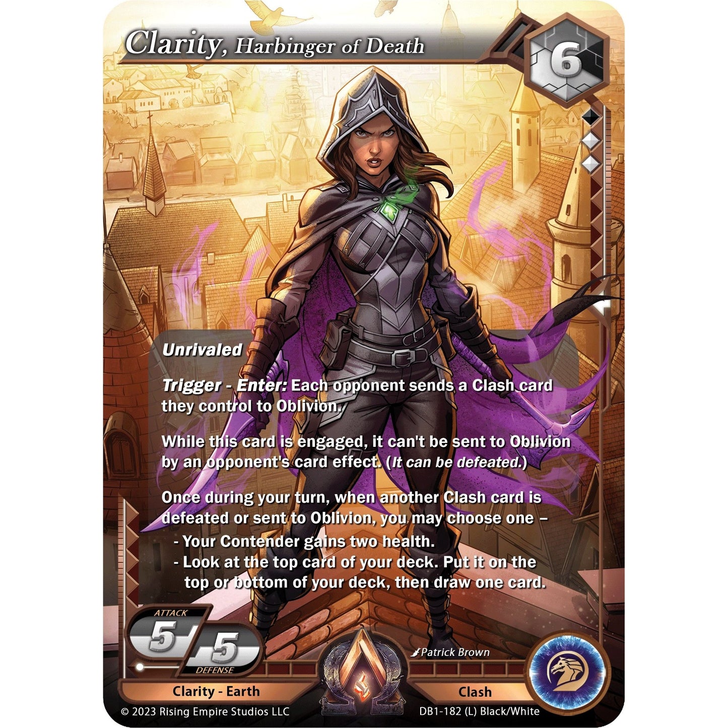 Image for Clarity, Harbinger of Death (DB1-182) (DB1) - Alpha Clash