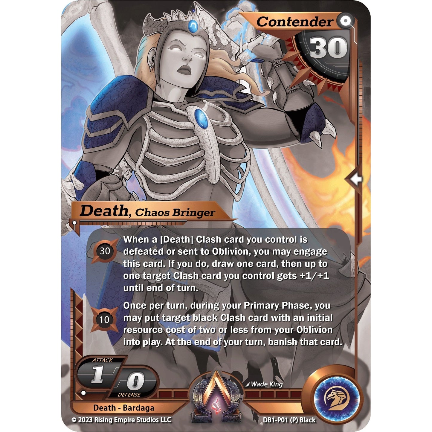 Image for Death, Chaos Bringer (Monochrome) (DB1-P01) (DB1) - Alpha Clash