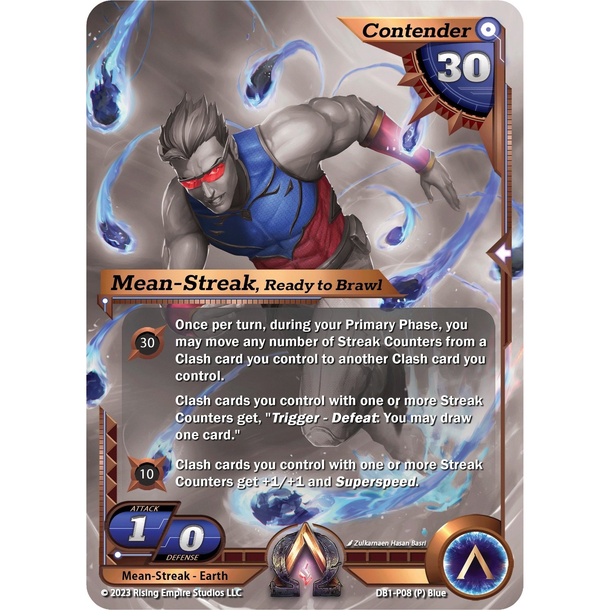 Image for Mean-Streak, Ready to Brawl (Monochrome) (DB1-P07) (DB1) - Alpha Clash