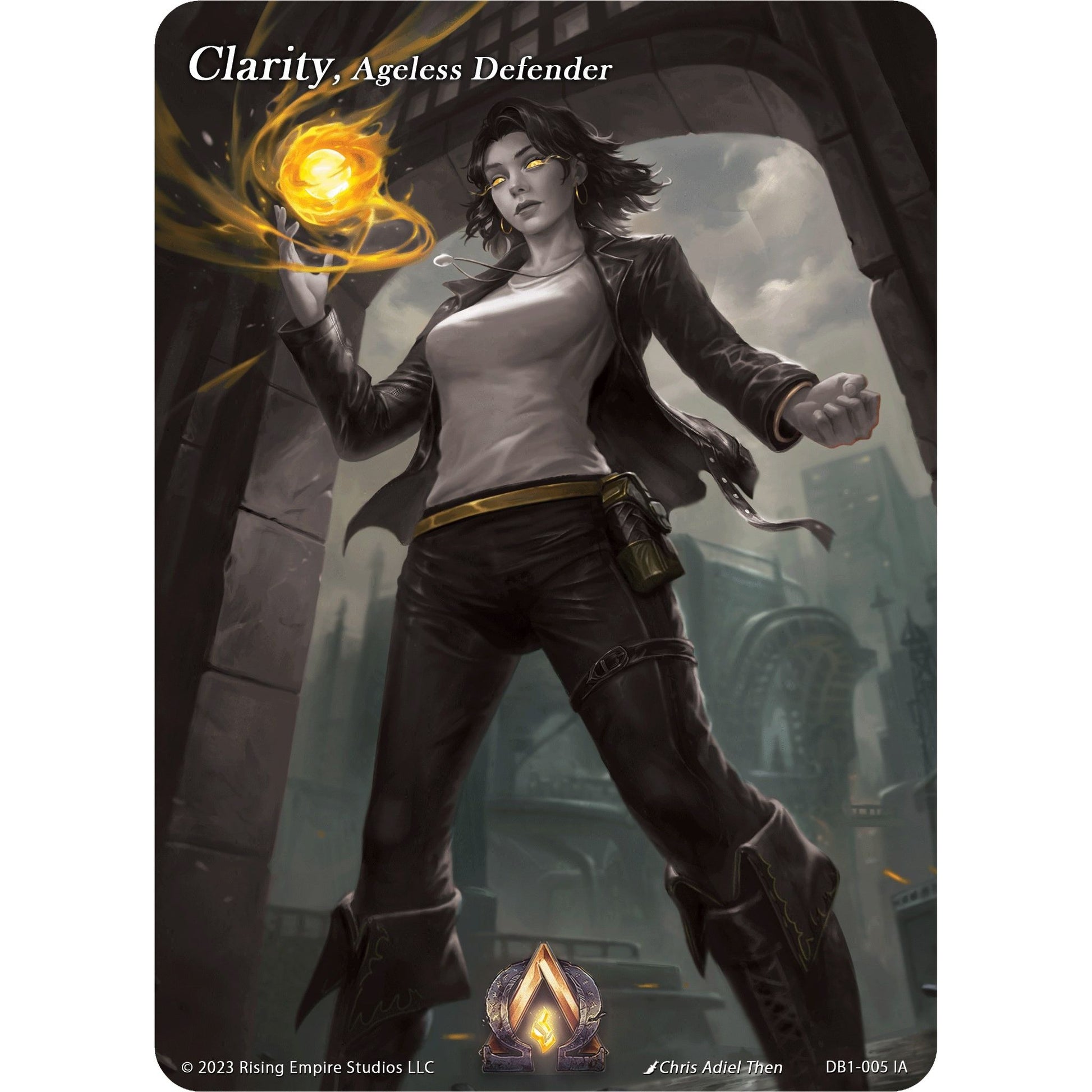 Image for Clarity, Ageless Defender (Iconic Art) (DB1-005 IA) (DB1) - Alpha Clash