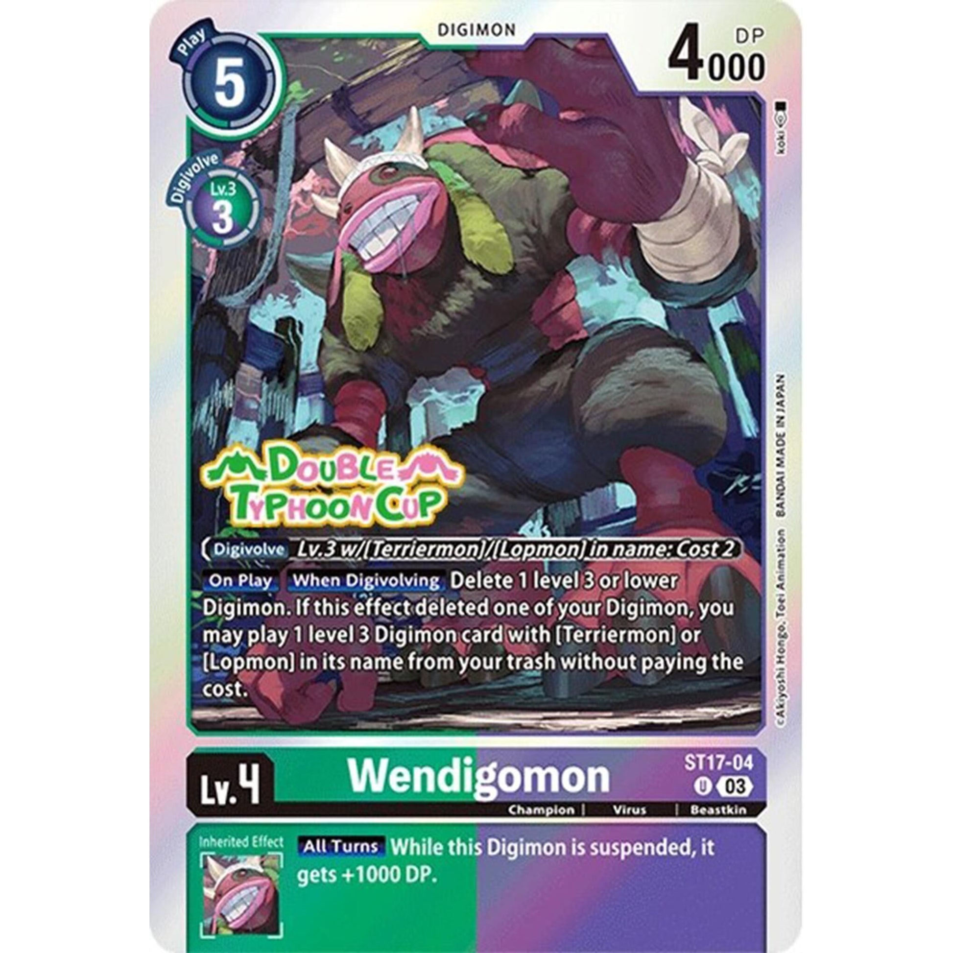 Image for Wendigomon (ST17-04 U) (ST17_PR) - Digimon Card Game