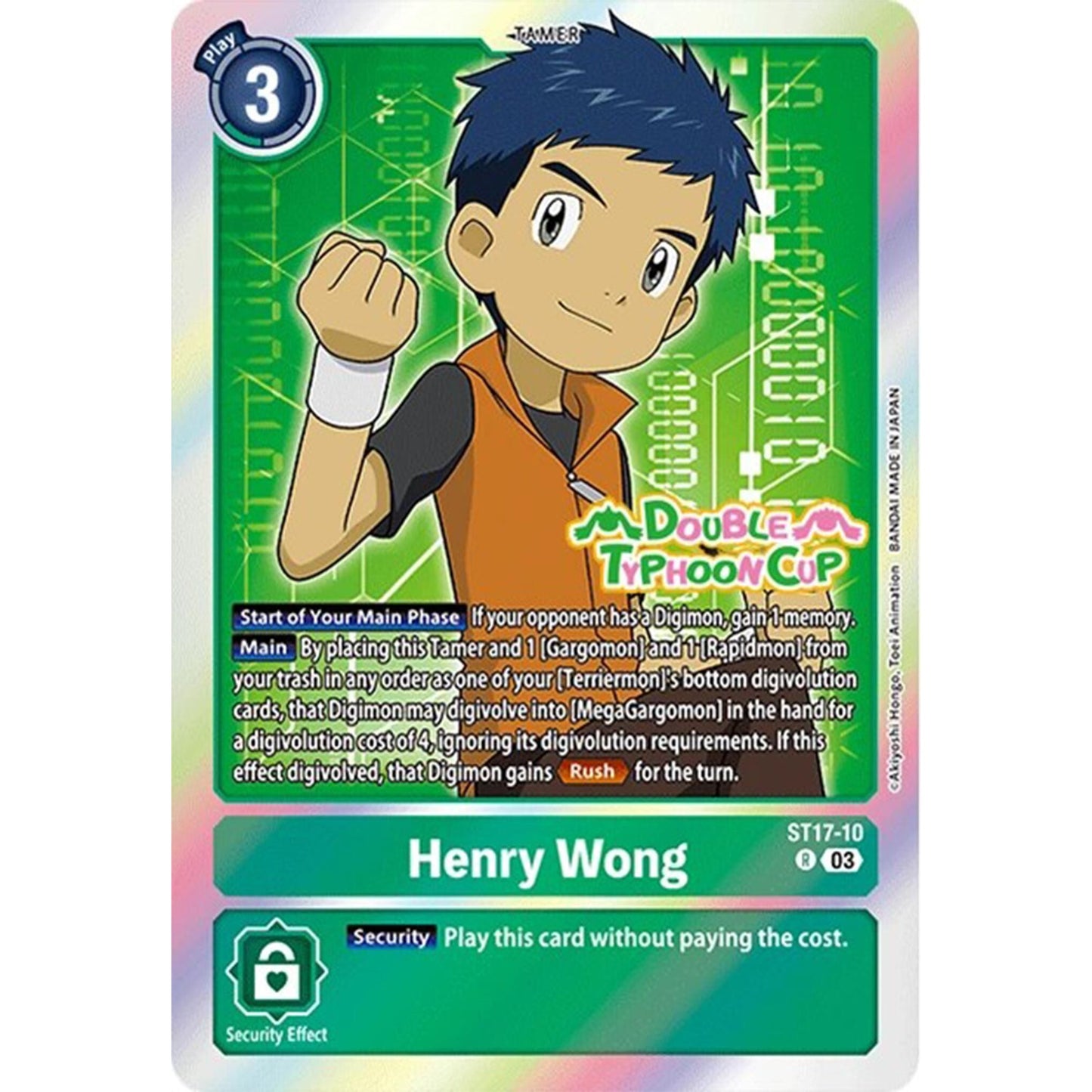 Image for Henry Wong (ST17-10 R) (ST17_PR) - Digimon Card Game
