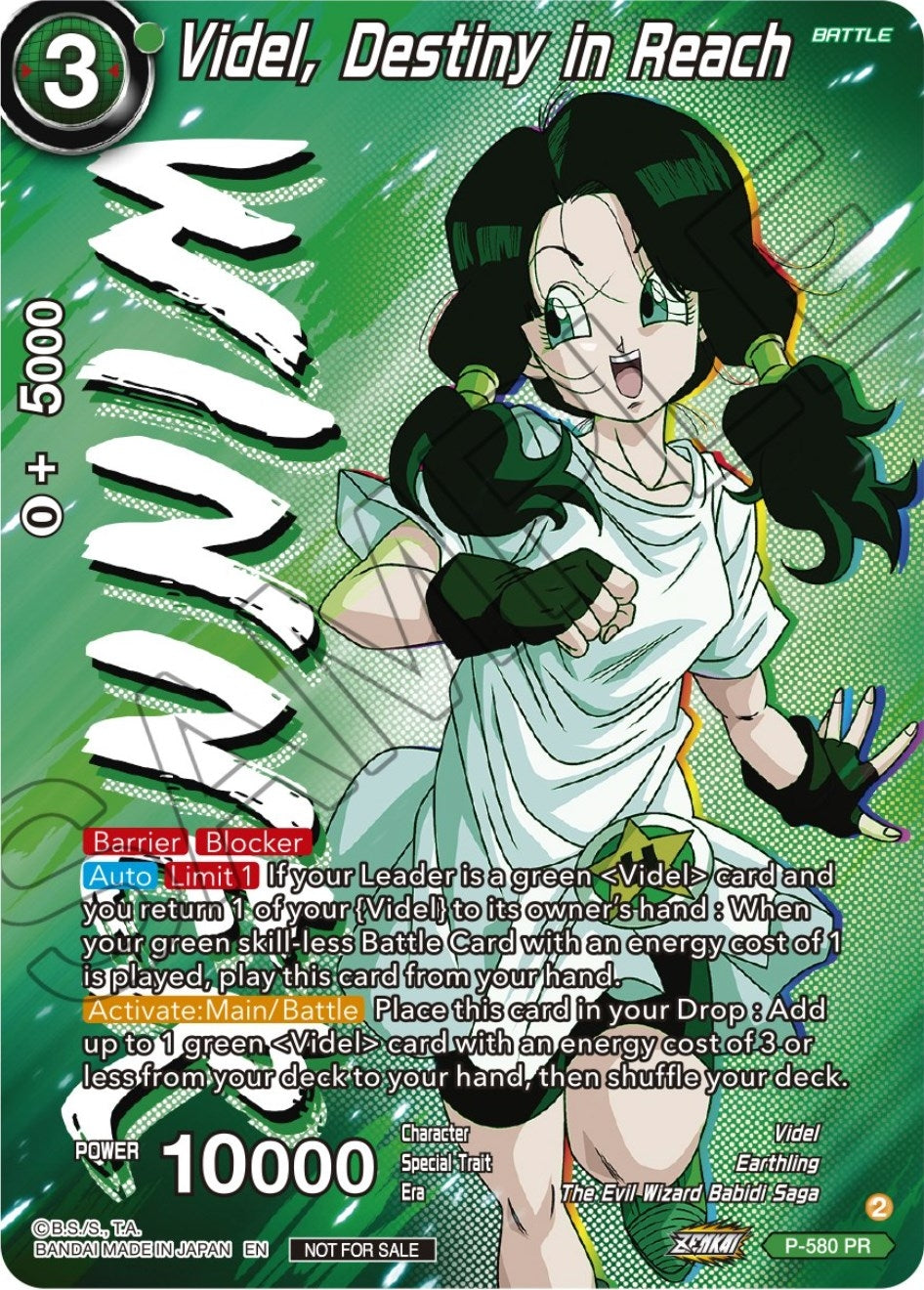 Image for Videl, Destiny in Reach (Zenkai Series Tournament Pack Vol.7) (Winner) (P-580) (TPR) - Dragon Ball Super: Masters